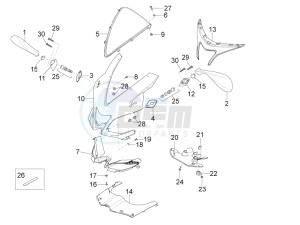 RS 125 4T E4 ABS EMEA EU drawing Front fairing