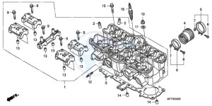 CB13009 BR / MME - (BR / MME) drawing CYLINDER HEAD