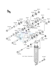 KX 250 K [KX250] (K3) [KX250] drawing REAR SUSPENSION