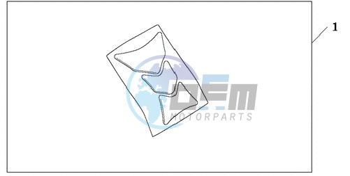 TANK PAD HONDA WING LOGO