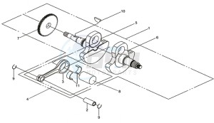 QUADRAIDER 600 DELUXE drawing CRANKSHAFT / PISTON / PISTON RING