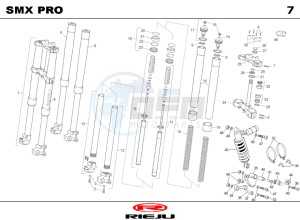 SMX-50-PRO-ORANGE drawing SUSPENSION