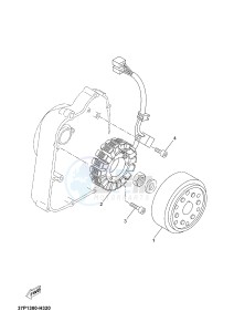 YP125RA (ABS) X-MAX 250 ABS (2DL9 2DL9 2DL9 2DL9) drawing GENERATOR