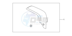 CBR600RA9 Europe Direct - (ED / ABS) drawing CARBON FIBER EXHAUST GUARD