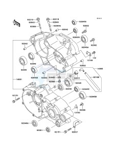 KX85/KX85-<<II>> KX85ACF EU drawing Crankcase