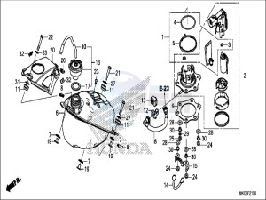 CRF450RH Europe Direct - (ED) drawing FUEL TANK (CRF450R)