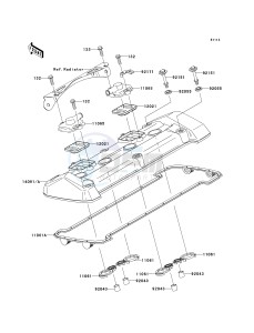 ZR 750 L [Z750 EU] (L7F-L8F) L8F drawing CYLINDER HEAD COVER