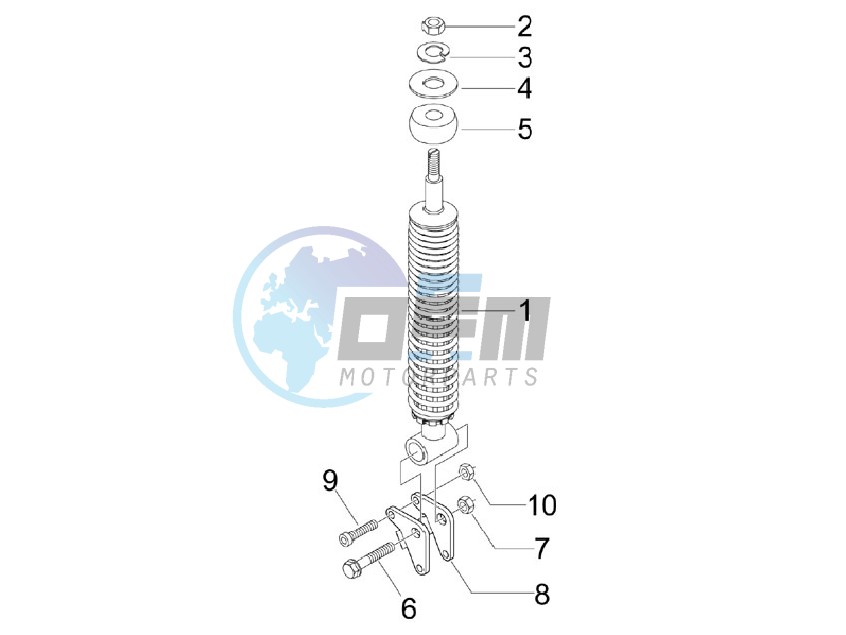 Rear suspension - Shock absorber - s