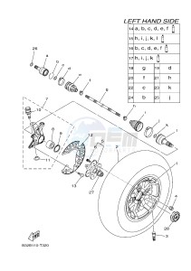 YFM700FWBD YFM70KPAJ KODIAK 700 EPS (B32K) drawing FRONT WHEEL