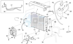 Leonardo 250-300 (eng. Minarelli) drawing Water cooler