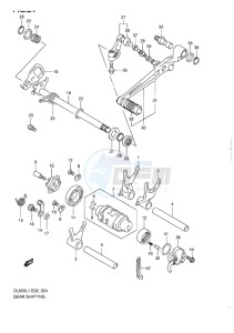 DL 650 V-STROM EU-UK drawing GEAR SHIFTING