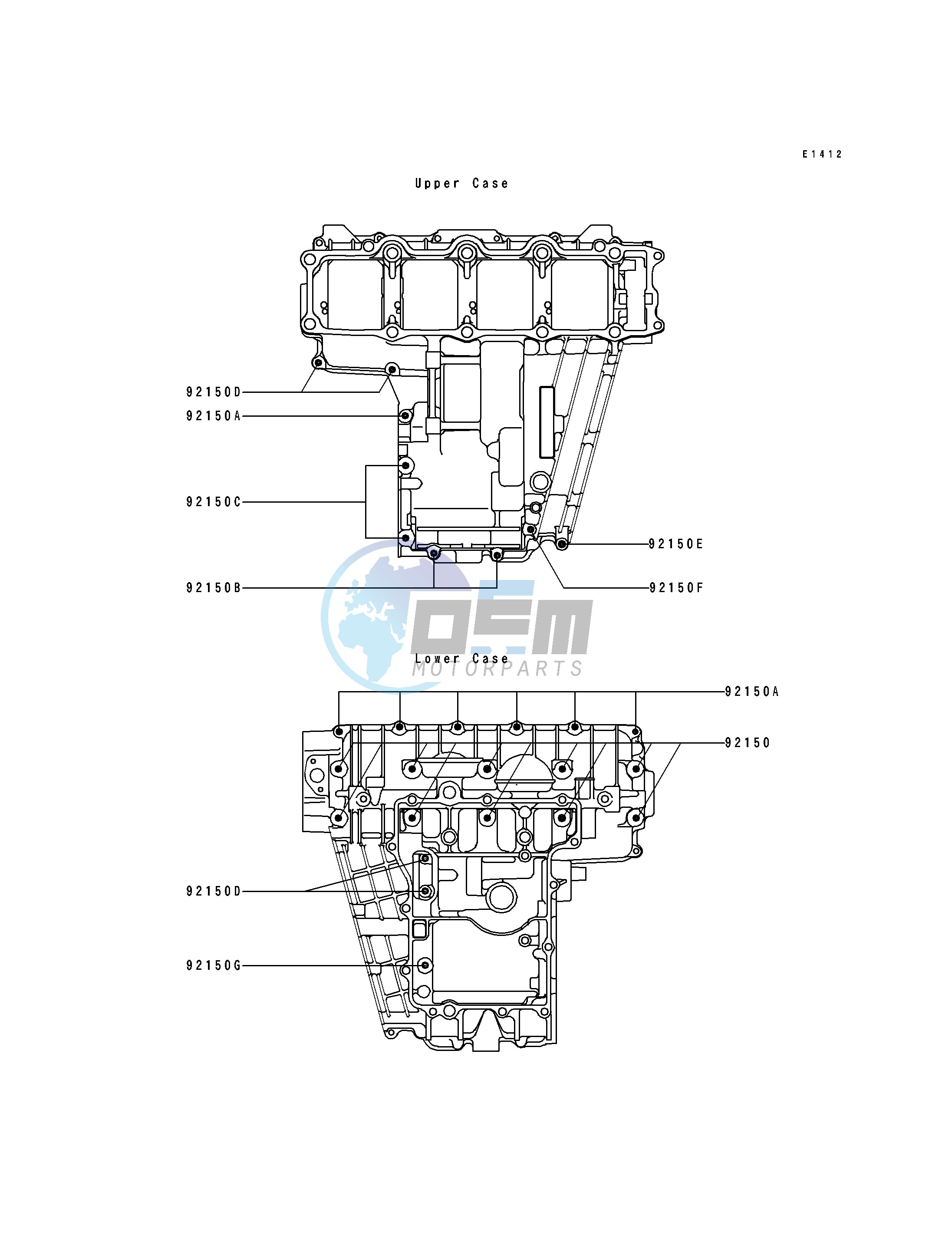 CRANKCASE BOLT PATTERN