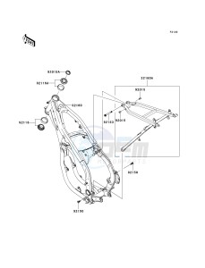 KX 250 R (R6F-R7F) R6F drawing FRAME