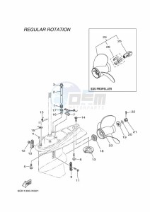 F115BETX drawing PROPELLER-HOUSING-AND-TRANSMISSION-2