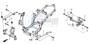 NES125 drawing FRAME BODY