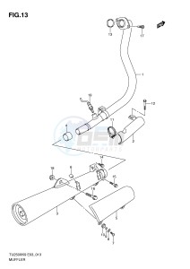 TU250X (E3) drawing MUFFLER