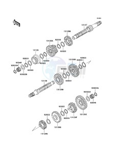 KLF300 4x4 KLF300C6F EU GB drawing Transmission