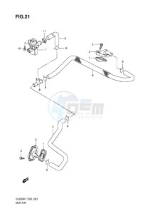 DL 650 V-STROM EU-UK drawing 2ND AIR