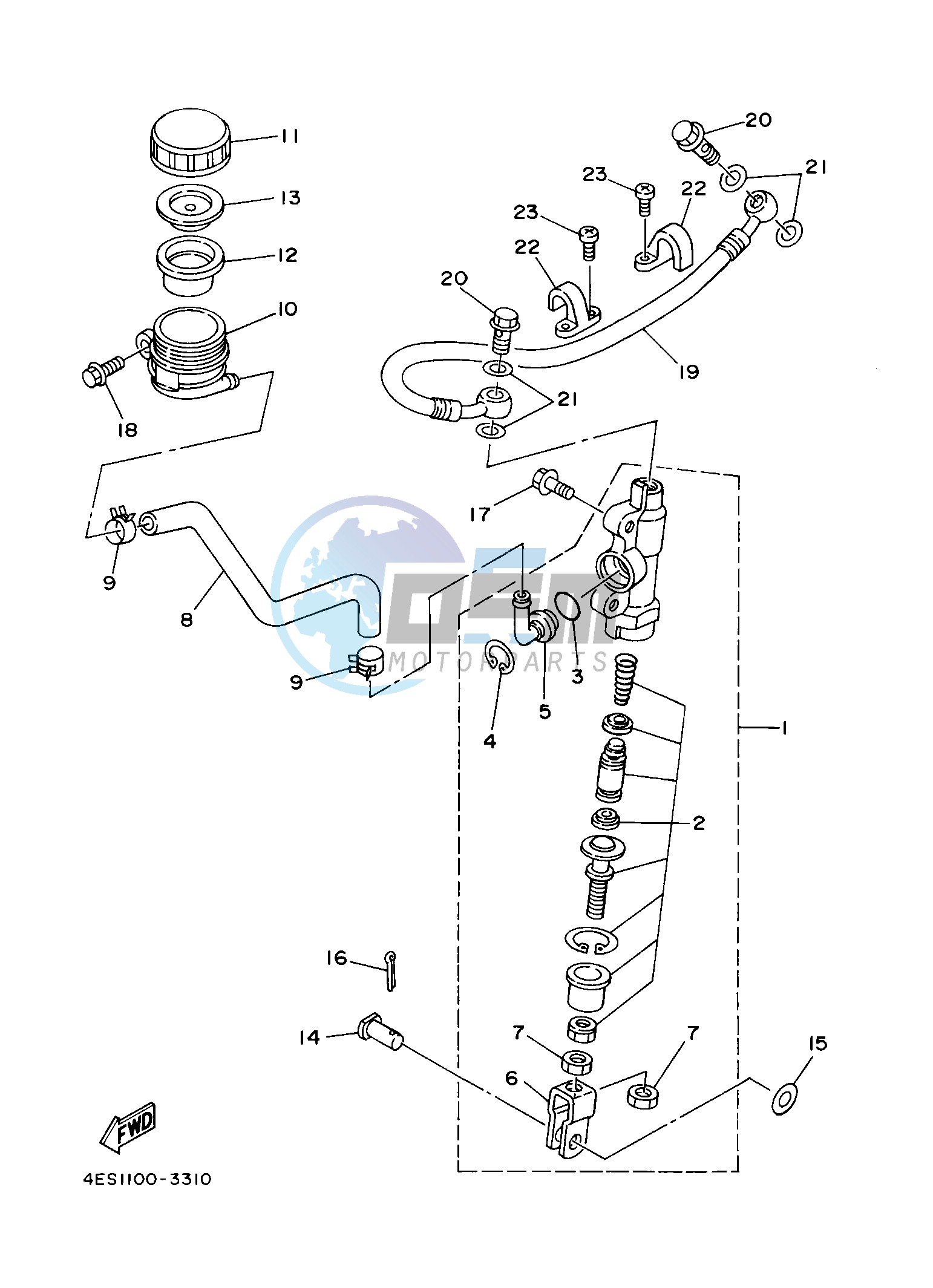 REAR MASTER CYLINDER