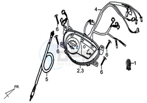 X'PRO 50 (25 KMH) (AE05W5-NL) (L4-M1) drawing DASHBORD / TELLERKABEL / WIRING HARNESS