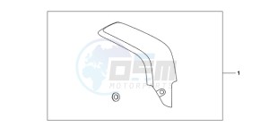 CBR600RR9 U / MME drawing CARBON FIBER EXHAUST GUARD