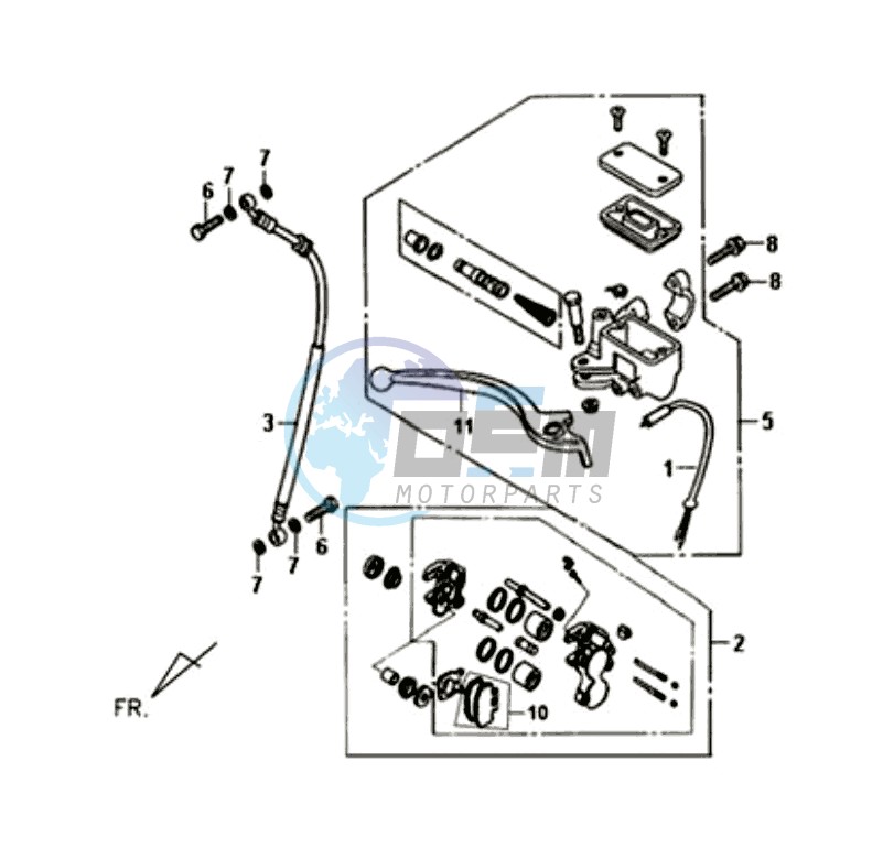 BRAKE CALIPER FOR / BRAKE LEVER / BRAKE LINES