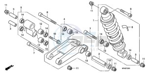 CBF1000TA Europe Direct - (ED / ABS) drawing REAR CUSHION