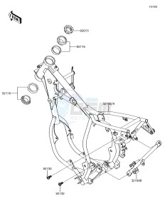 KX65 KX65AFF EU drawing Frame