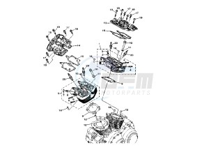 XV MIDNIGHT STAR 1900 drawing CYLINDER HEAD