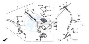 PES125R9 UK - (E / STC 2E) drawing FR. BRAKE MASTER CYLINDER