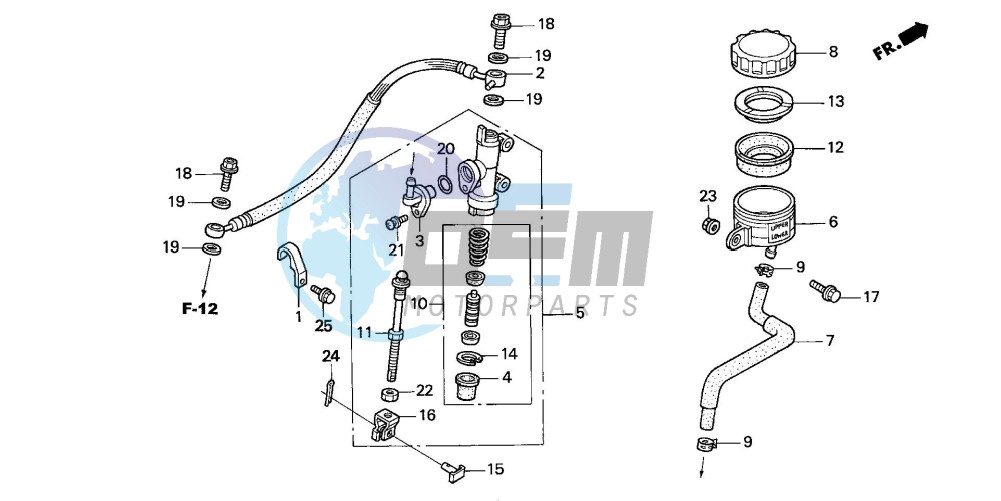 REAR BRAKE MASTER CYLINDER