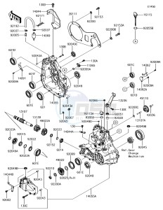 MULE SX 4x4 KAF400HHF EU drawing Gear Box