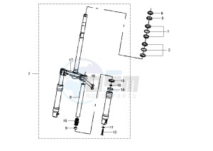 Fly 2T 50 drawing Front Fork