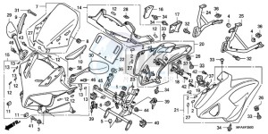 CBF1000SA Europe Direct - (ED / ABS) drawing COWL