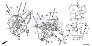 NT700VB drawing CRANKCASE