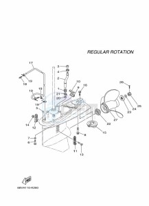 F115AETX drawing PROPELLER-HOUSING-AND-TRANSMISSION-2