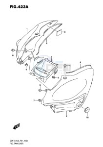 GSX-S125 MLX drawing FUEL TANK COVER