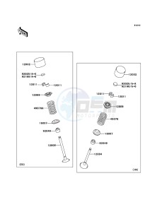 ZZR1400_ABS ZX1400D9F FR GB XX (EU ME A(FRICA) drawing Valve(s)