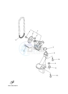 MT09 900 (1RCF) drawing OIL PUMP