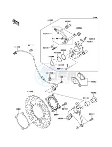 Z1000_ABS ZR1000ECFA FR XX (EU ME A(FRICA) drawing Rear Brake