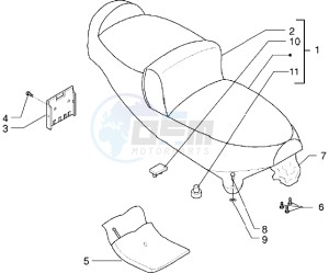 X9 125 drawing Saddle - Tool kit