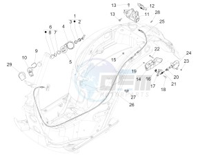 GTS 300 ie ABS (NAFTA) drawing Locks