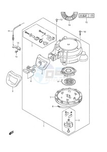 DF 8A drawing Recoil Starter