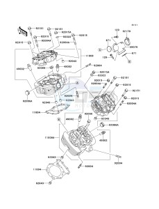 VN 1500 G [VULCAN 1500 NOMAD] (G1-G3) [VULCAN 1500 NOMAD] drawing CYLINDER HEAD