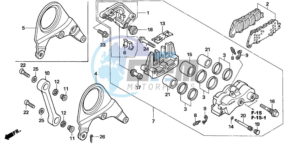 REAR BRAKE CALIPER