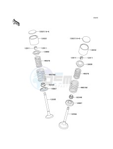 KLX 650 D [KLX650R] (D1) [KLX650R] drawing VALVE-- S- -