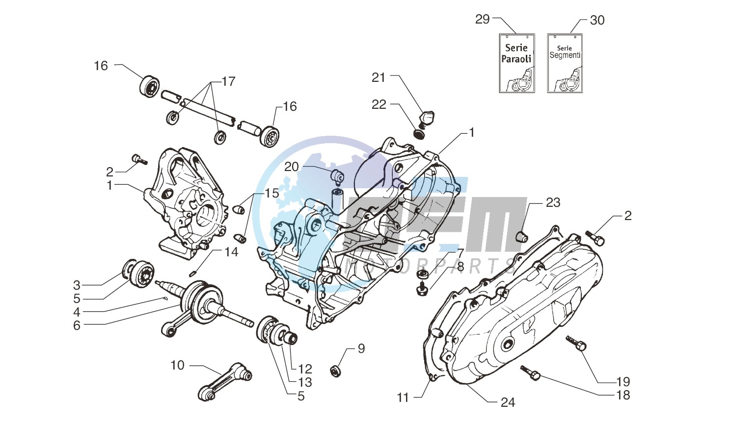 Crankcase - Crankshaft - Carter