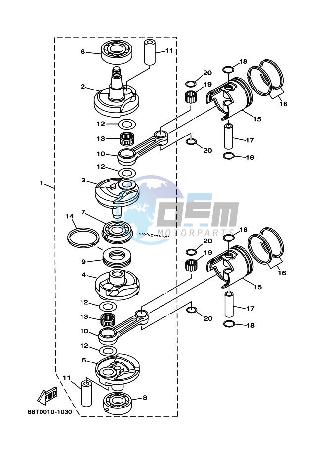 CRANKSHAFT--PISTON