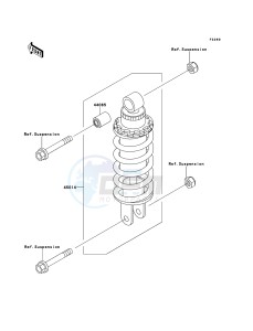 ZZR600 ZX600E6F GB XX (EU ME A(FRICA) drawing Shock Absorber(s)