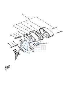 H1 C [MACH III] 500 [MACH III] drawing TAILLIGHT -- H1-B_C- -